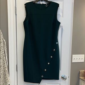 Tommy Hilfiger Dark Green Asymmetrical Dress